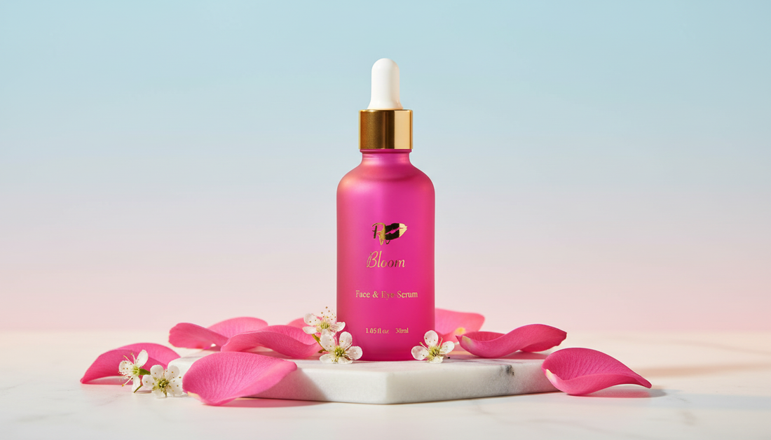 BLOOM Face & Eye Firming Serum — Hero Shot | Pretty Woman Cosmetics