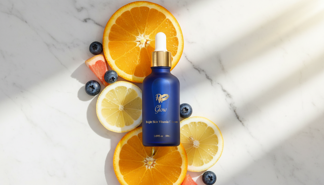 GLOW Bright Skin Vitamin C Serum — Hero Shot | Pretty Woman Cosmetics