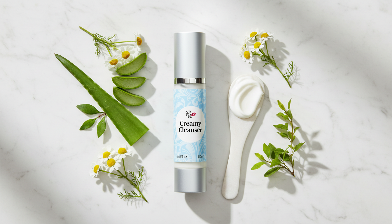 Softening Creamy Cleanser — Hero Shot | Pretty Woman Cosmetics