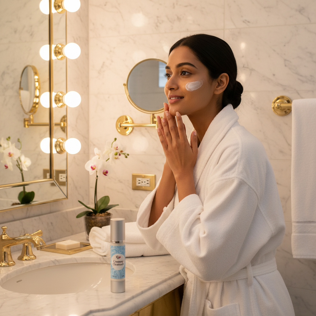 Softening Creamy Cleanser — Lifestyle Shot | Pretty Woman Cosmetics