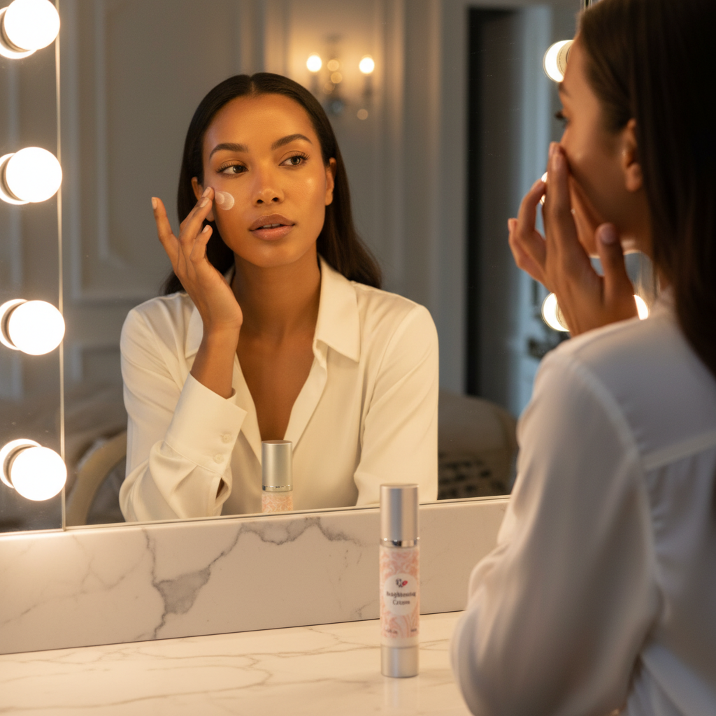 Brightening Cream Botanical Moisturizer — Hero Shot | Pretty Woman Cosmetics