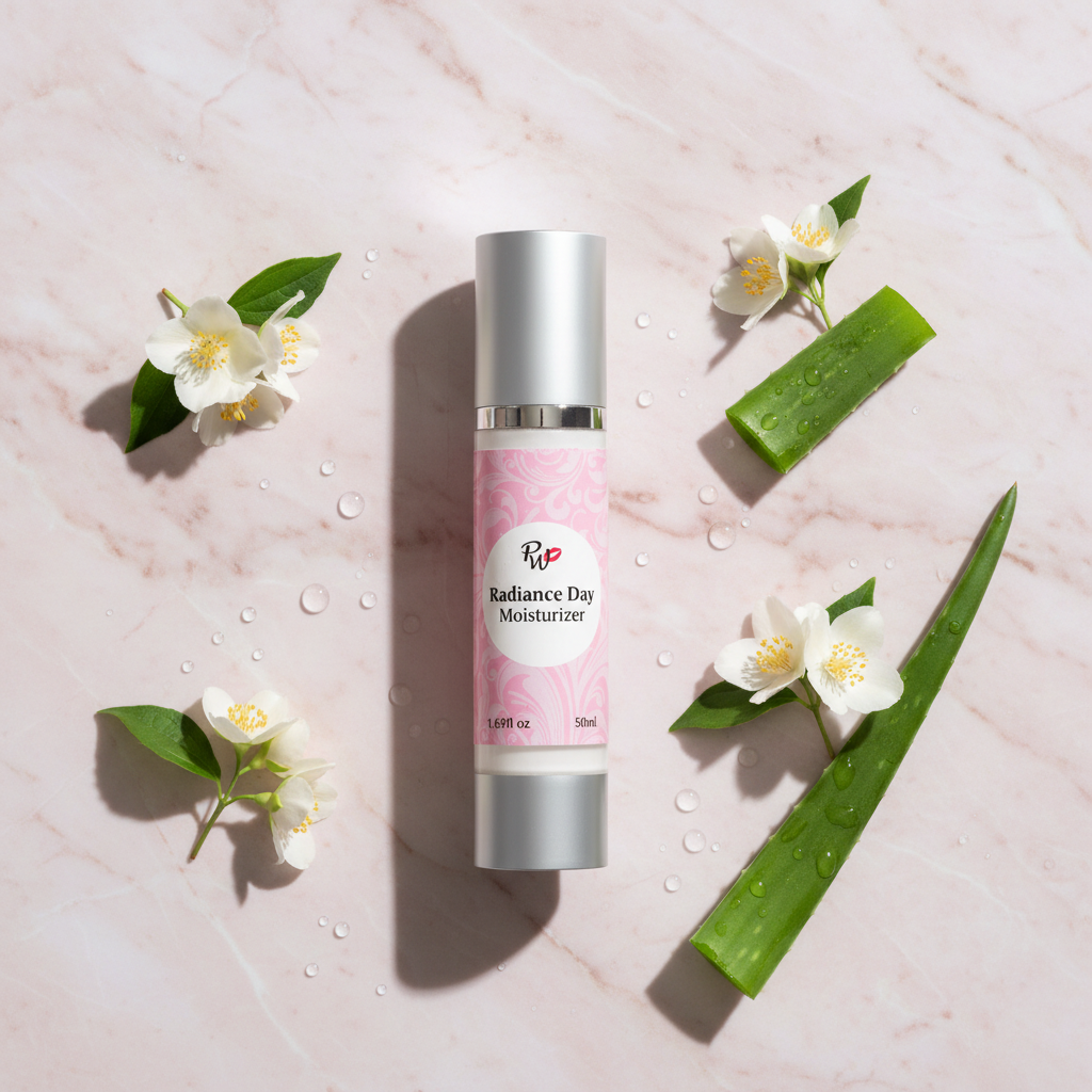 Radiance Day Moisturizer with Hyaluronic Acid — Hero Shot | Pretty Woman Cosmetics