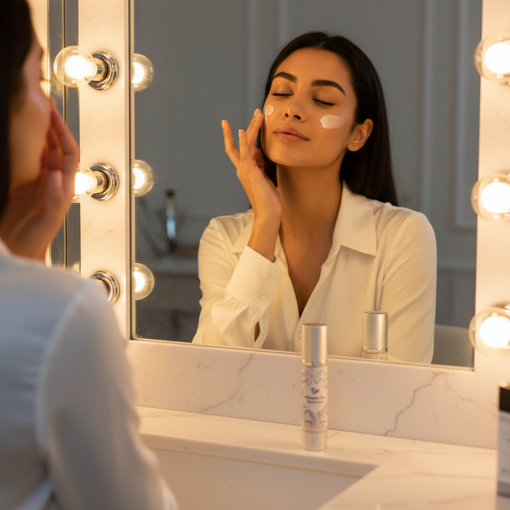 Ultimate Day Cream Anti-Aging Moisturizer — Lifestyle Shot | Pretty Woman Cosmetics