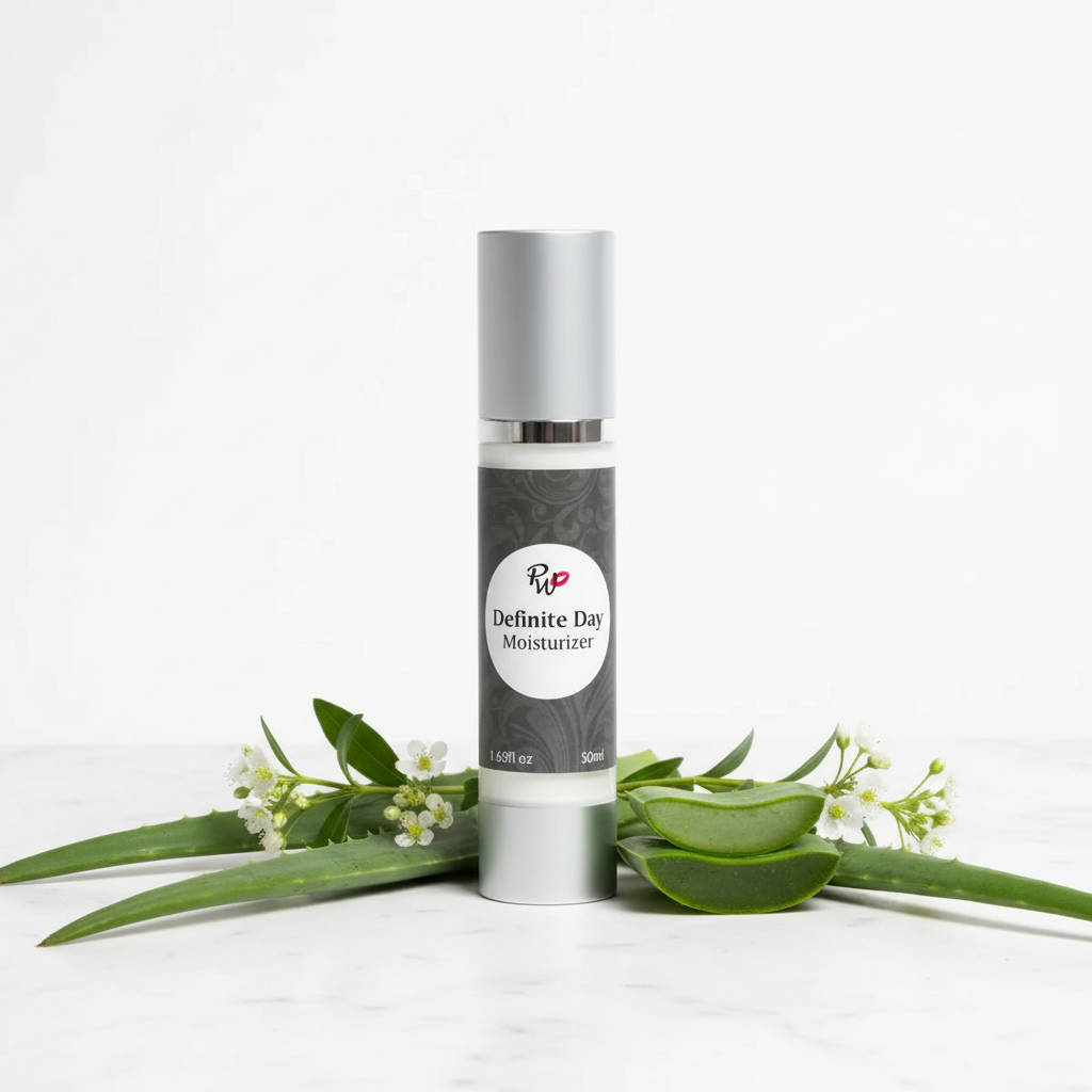 Definite Day Lotion Lightweight Moisturizer — Hero Shot | Pretty Woman Cosmetics