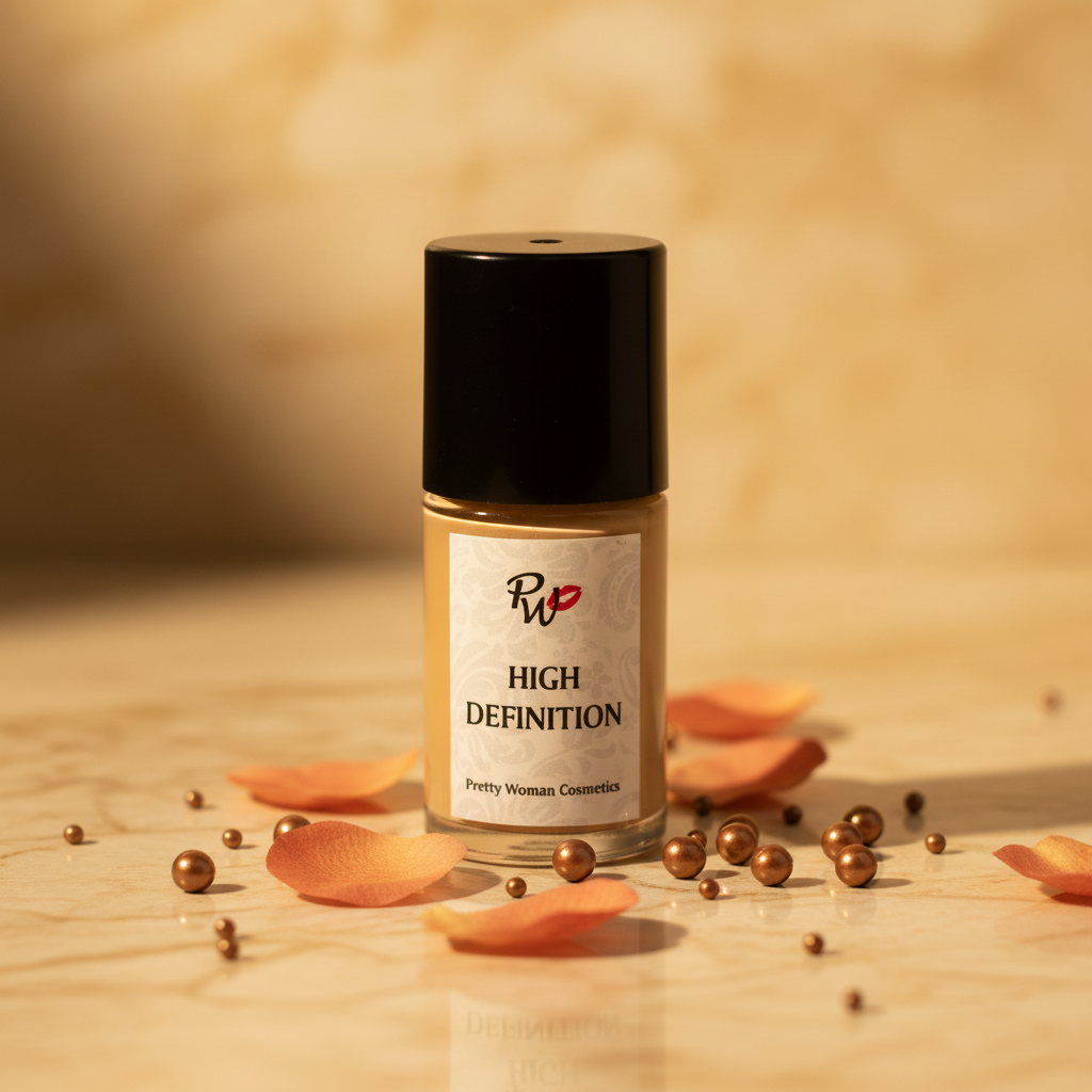 SunTan HD Foundation for Medium-Deep Skin Tones — Hero Shot | Pretty Woman Cosmetics