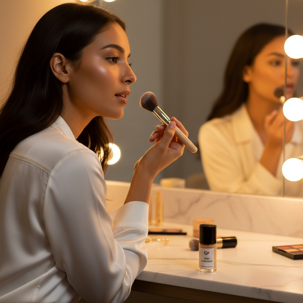 SunTan HD Foundation for Medium-Deep Skin Tones — Hero Shot | Pretty Woman Cosmetics