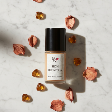 Amber HD Foundation for Light-Medium Skin Tones — Hero Shot | Pretty Woman Cosmetics