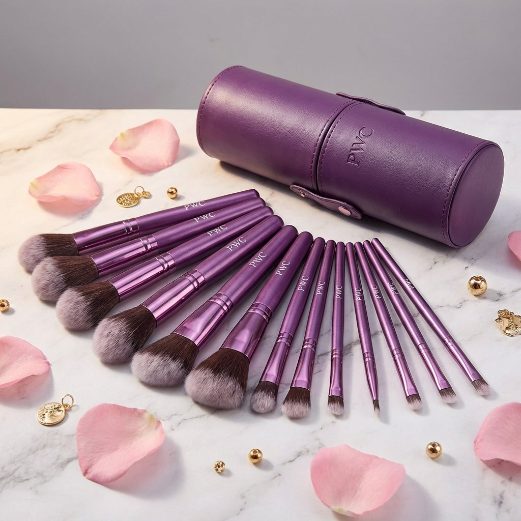 12-Piece Professional Brush Set with Tubby