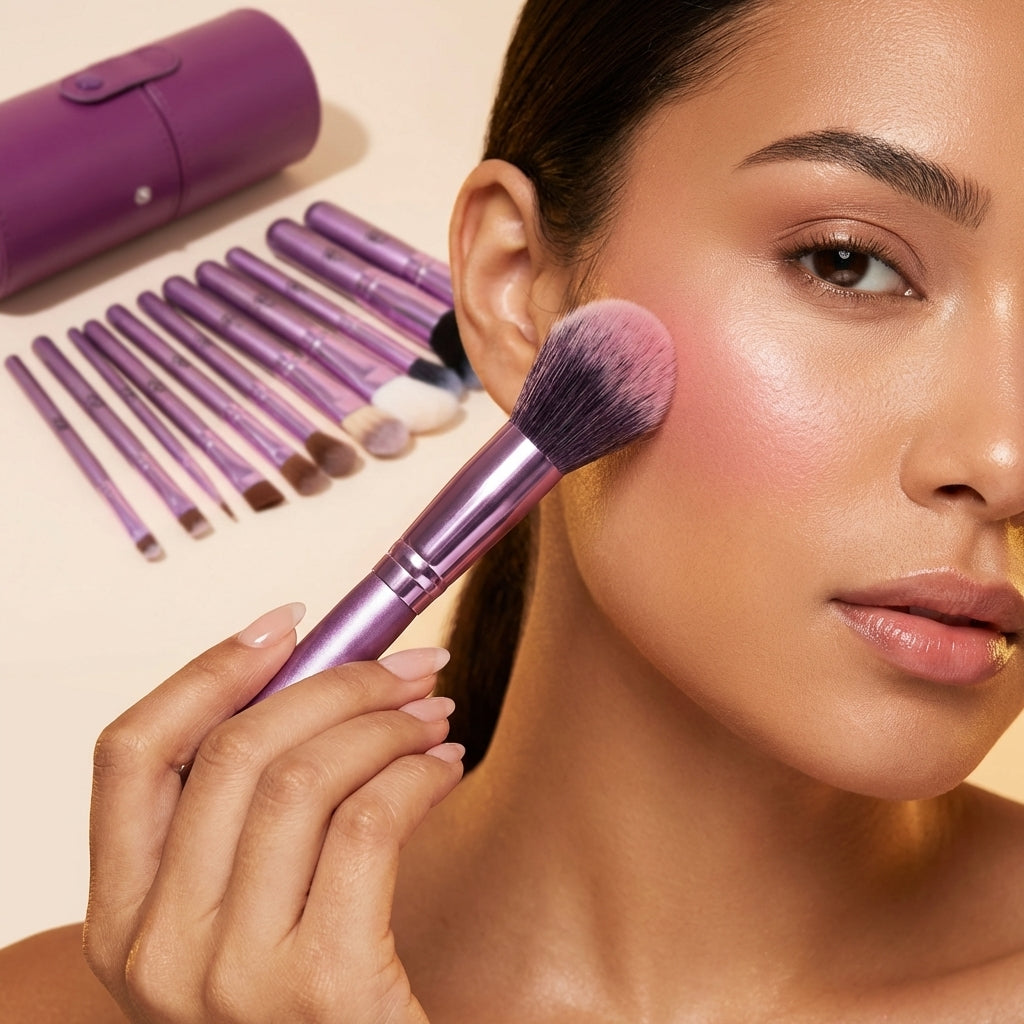 12-Piece Professional Brush Set with Tubby