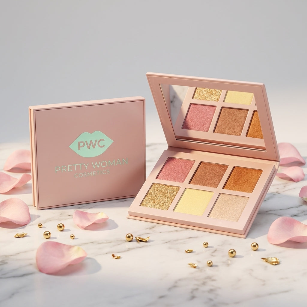 6-Shade Highlighter & Shimmer Powder Palette