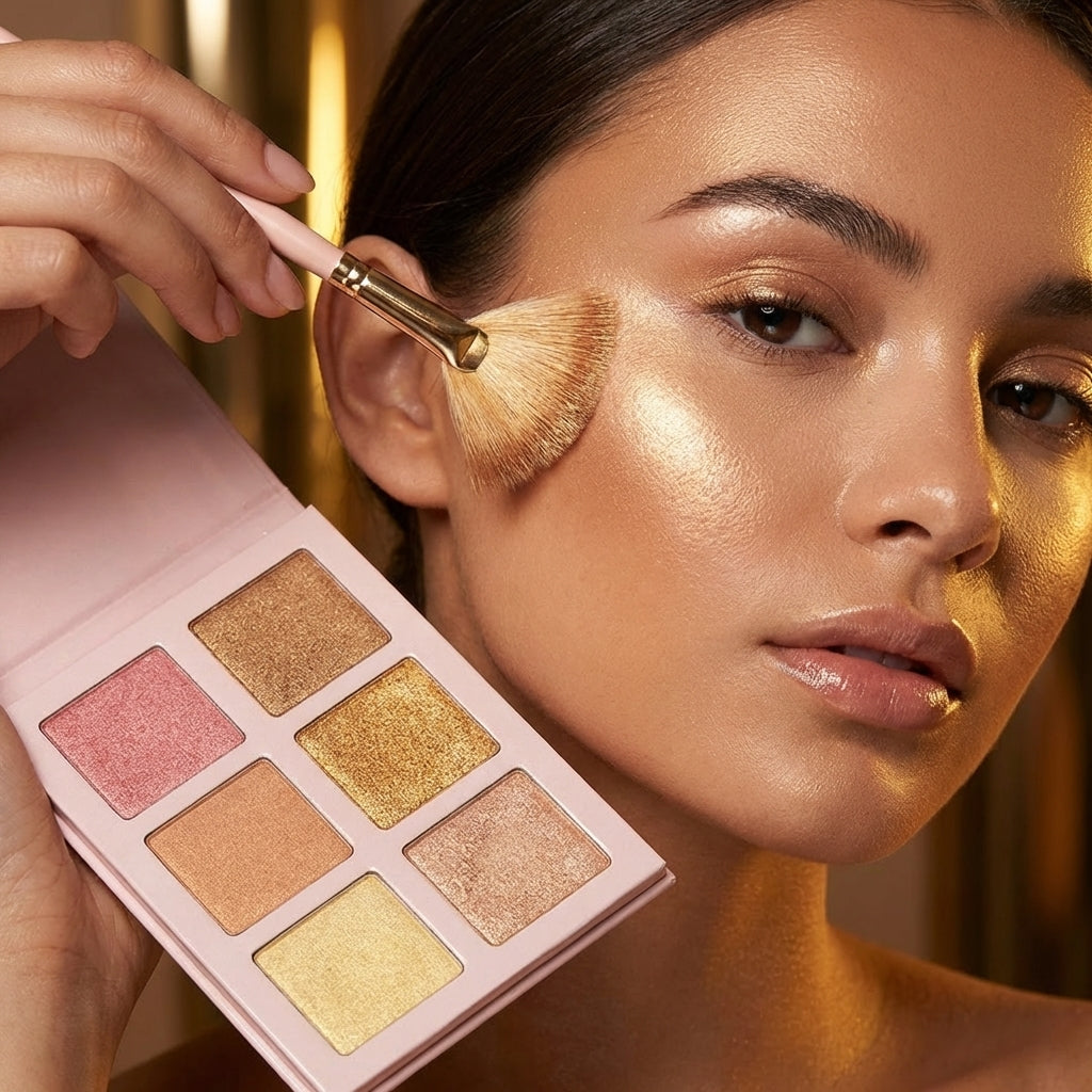 6-Shade Highlighter & Shimmer Powder Palette